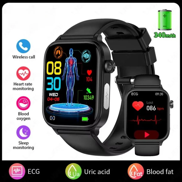 Smartwatch with ECG+PPG and AI Health Diagnostics — Smartwatches, ElectronicsHome
