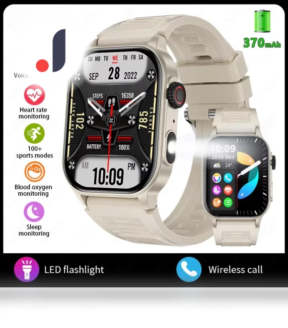 Smartwatch with Flashlight — Smartwatches, ElectronicsHome