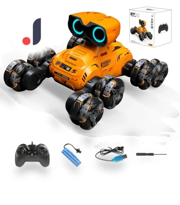 Trick Robot on 8 Wheels — Two-Way Radios for Kids, Tiktkkkk