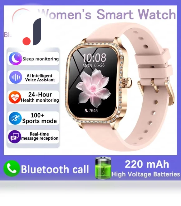 Women's Smart Watch with Heart Rate and Blood Pressure Monitor — Smartwatches, QLY Online