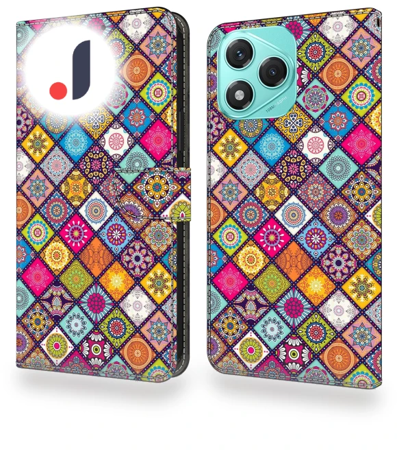 Case with Card Slot Pattern Printed TPU+PU Leather Flip Phone Cover — Smartwatch Protectors, Smartwatch 2025