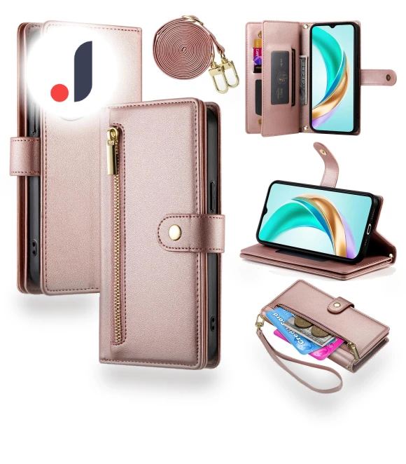 Leather Wallet Case with Zipper Pocket — Flip Cases, Smartwatch 2025