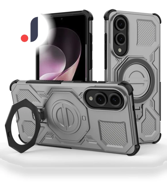 Magnetic Case with Rotating Metal Kickstand — Phone Accessories, Smartwatch 2025