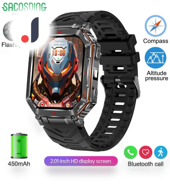 Outdoor Smart Watch with HD Display — Smartwatches, SACOSDING