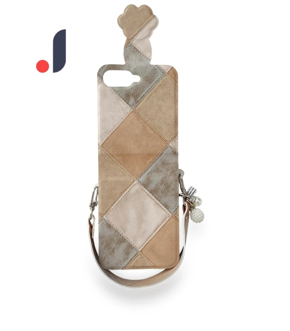 Retro Rhombus Cat Claw Clasp Phone Cover with Strap — Basic Cases, Smartwatch 2025