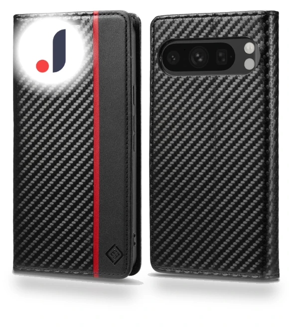 Wallet Case Carbon Fiber Texture Leather Phone Cover — Basic Cases, Smartwatch 2025