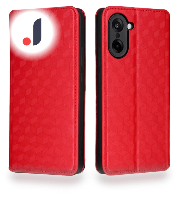 Wallet Rhombus Imprinted Leather Phone Cover — Phone Accessories, Smartwatch 2025