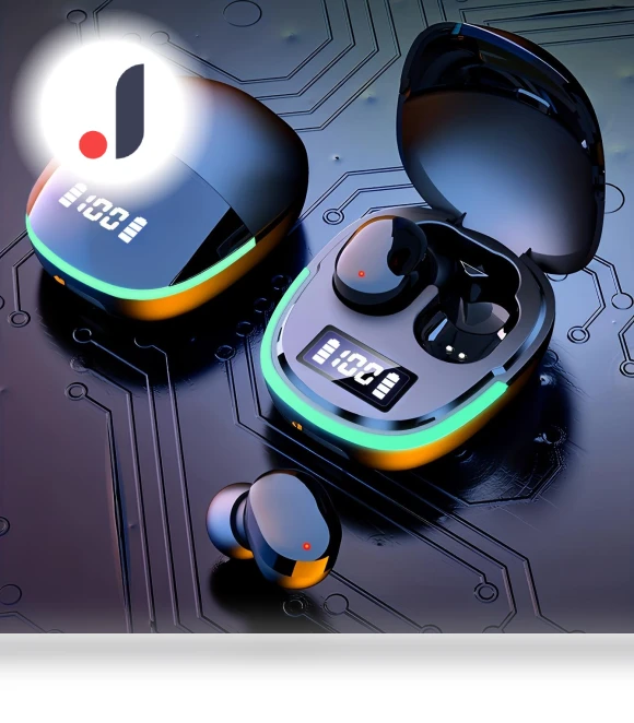 Wireless Earbuds with LED Display — In-Ear Headphones, Living style