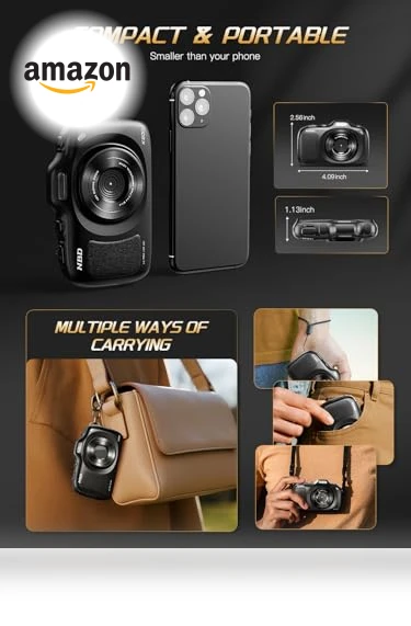 4K Digital Camera with Beauty Mode — Compact Digital Cameras, NBDDIGITAL