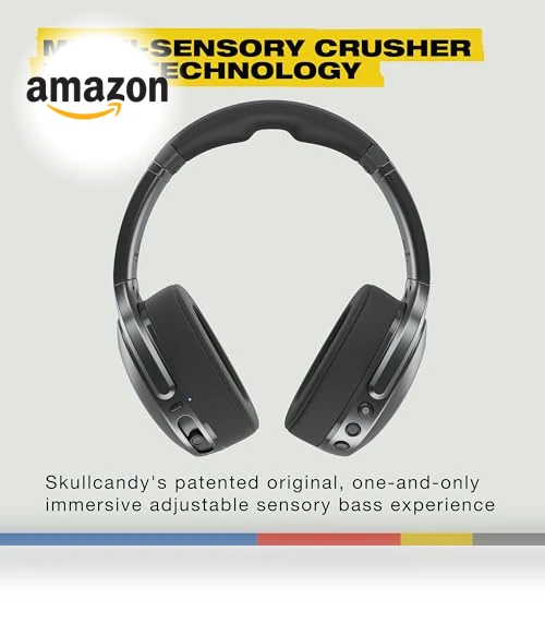 Active Wireless Bluetooth Headphones with Multi-Sensory Bass — In-Ear Headphones, Skullcandy
