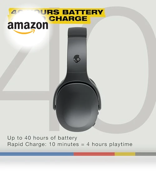 Active Wireless Bluetooth Headphones with Multi-Sensory Bass — In-Ear Headphones, Skullcandy