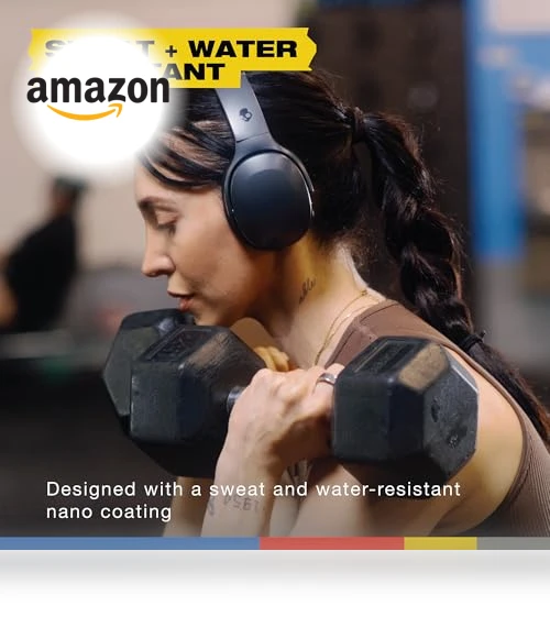 Active Wireless Bluetooth Headphones with Multi-Sensory Bass — In-Ear Headphones, Skullcandy