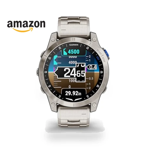 Aviator Smartwatch with GPS Moving Map — Aviation Navigation Systems, Garmin