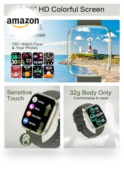 Bluetooth Call Smartwatch — Smartwatches, EGQINR