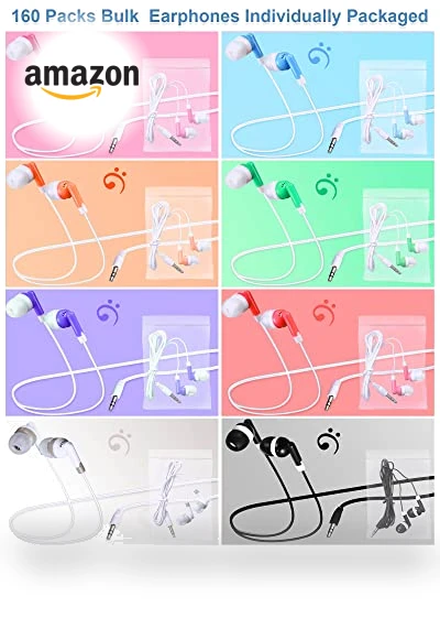 Bulk Earbuds with Wire — In-Ear Headphones, Konohan