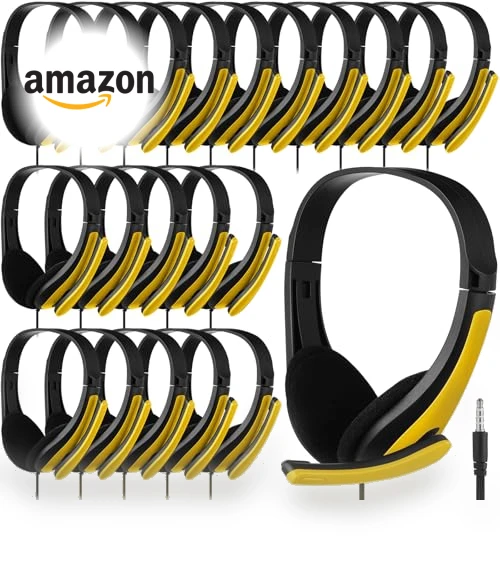 Classroom Headphones with Microphone — Over-Ear Headphones, Yunsailing
