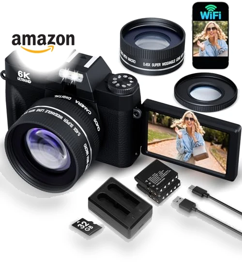 Digital Camera for Photography and Vlogging — Compact Digital Cameras, YAGPECL