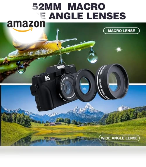 Digital Camera for Photography and Vlogging — Compact Digital Cameras, YAGPECL