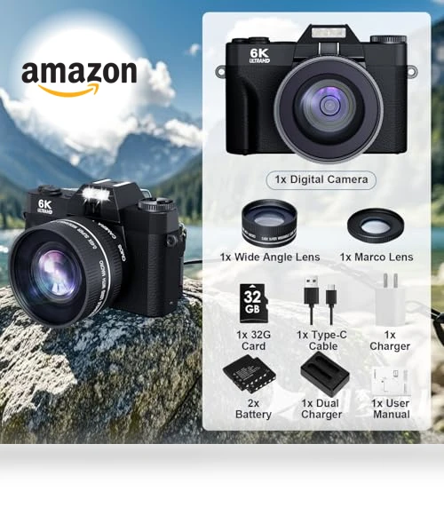 Digital Camera for Photography and Vlogging — Compact Digital Cameras, YAGPECL