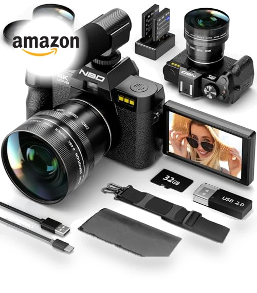 Digital Camera for Photography with Flip Screen — Mirrorless Cameras, NBD