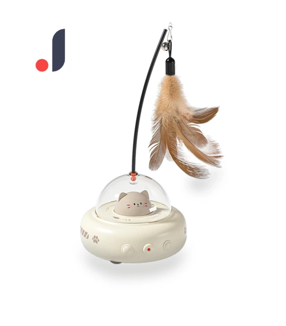 Electric Interactive Cat Toy with Feathers — Cat Playthings, grocercollect