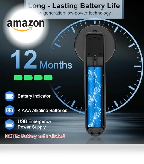 Fingerprint Handle Door Lock — Smart Home Security, eLinkSmart