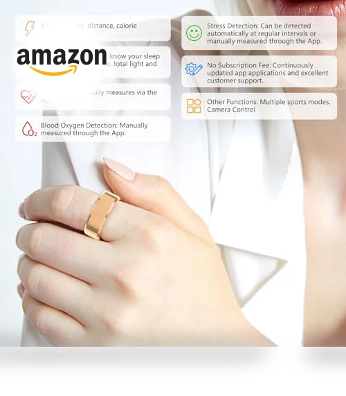 Fitness Tracker Smart Ring — Fitness & Activity Monitors, GenXenon