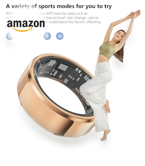 Fitness Tracker Smart Ring — Fitness & Activity Monitors, GenXenon