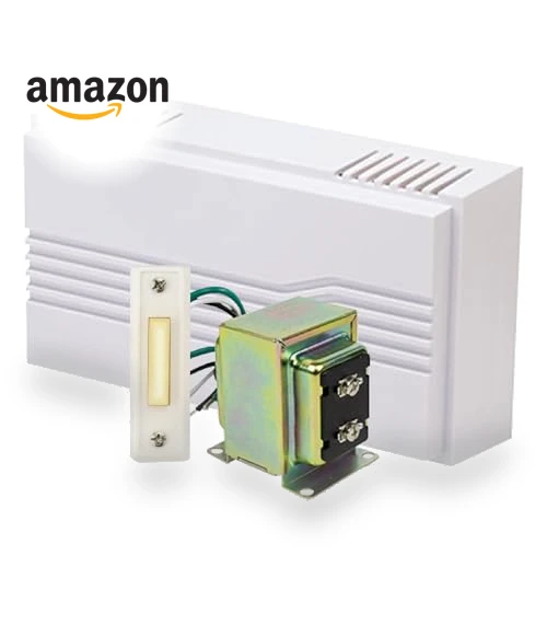Hardwired Chime Kit with Transformer and Surface-Mount Button — Kits, Newhouse Hardware