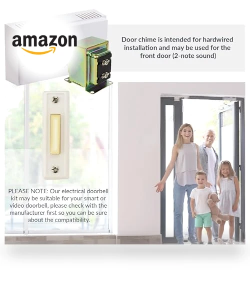 Hardwired Chime Kit with Transformer and Surface-Mount Button — Kits, Newhouse Hardware