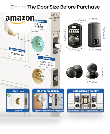 Keyless Entry Door Lock with Backlit Keypad — Keyless Entry, Veise