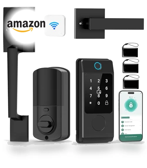 Keyless Entry Door Locks Handle Set — Smart Home Security, Miuedo
