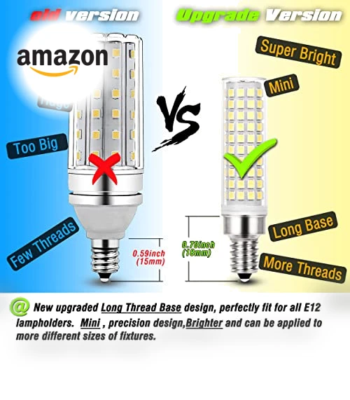 LED Candelabra Bulbs — Incandescent, ALIDE