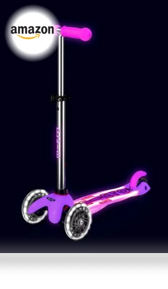 Mini Deluxe Glow Plus LED Scooter — Electric Vehicles, Micro