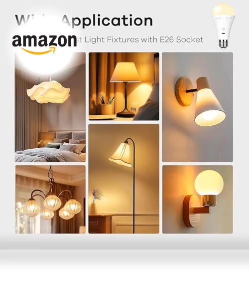 Rechargeable Light Bulb With Remote Control — LED, BOBOPAI