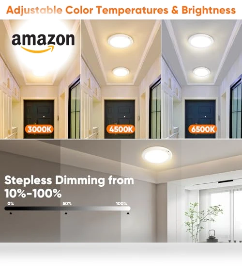Rechargeable Motion Sensor Ceiling Light — Overhead Lighting, Bairth