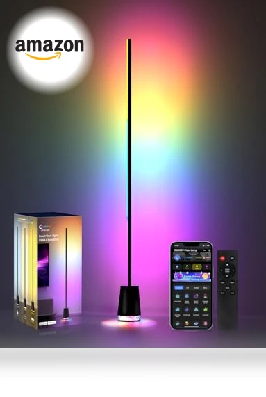 RGB Corner Floor Lamp — Standing Lights, Lanmonlily