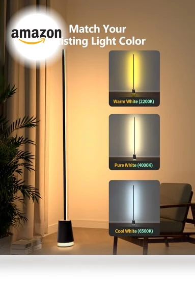 RGB Corner Floor Lamp — Standing Lights, Lanmonlily