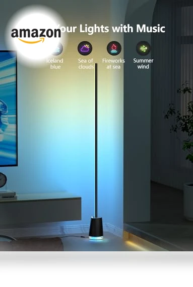 RGB Corner Floor Lamp — Standing Lights, Lanmonlily