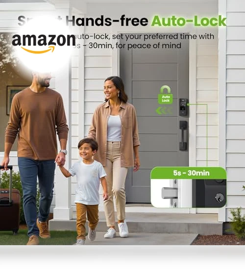 Smart Fingerprint Door Lock with WiFi — Smart Home Security, GHome Smart