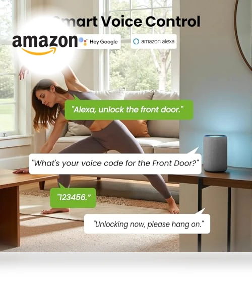 Smart Fingerprint Door Lock with WiFi — Smart Home Security, GHome Smart