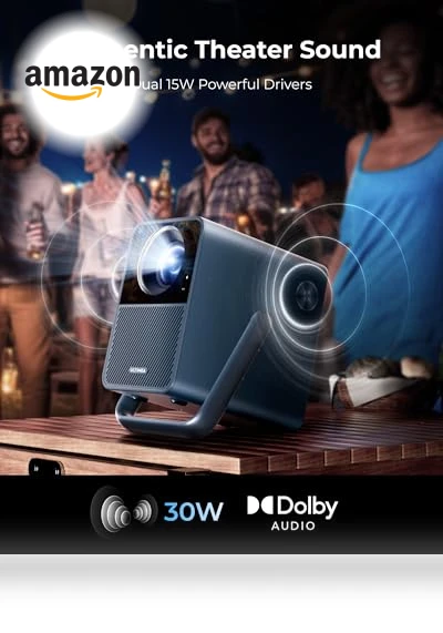 Smart Projector 4K Supported with Android TV — Home Theater Projectors, Ultimea