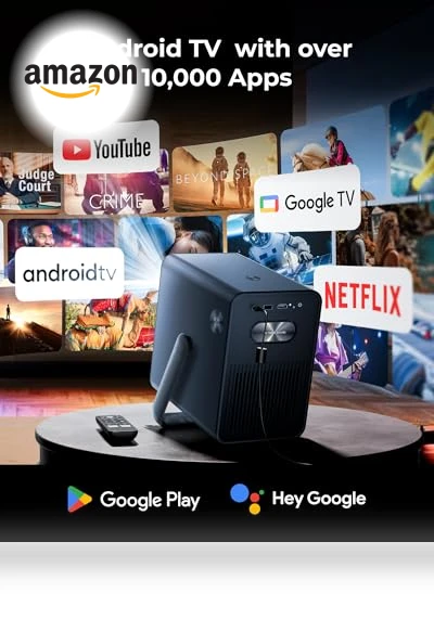 Smart Projector 4K Supported with Android TV — Home Theater Projectors, Ultimea