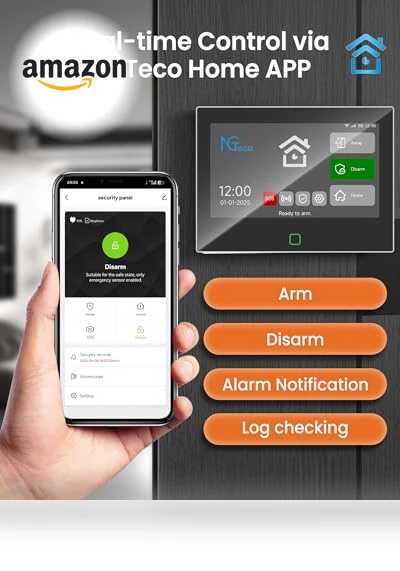 WiFi Wireless Home Alarm System — Smart Home Security, NGTeco