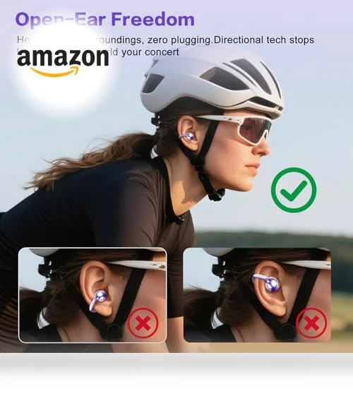 Wireless Clip on Earbuds — In-Ear Headphones, ZIHNIC