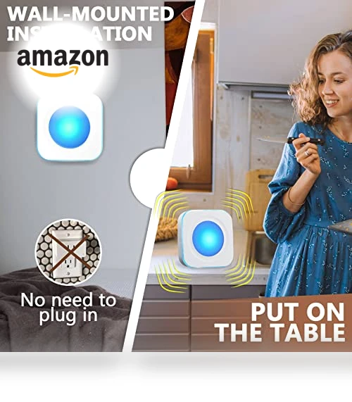 Wireless Doorbell with Flashing Light — Push Buttons, JSIEEM