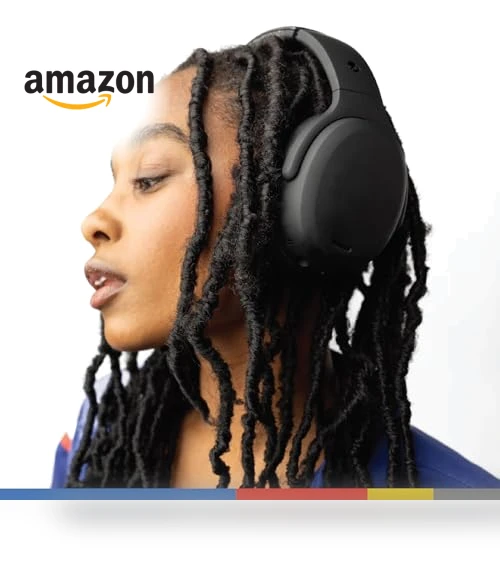 Wireless Over-Ear Bluetooth Headphones with Multi-Sensory Bass and Charging Cable — Over-Ear Headphones, Skullcandy