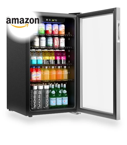 18 in. 3.2 Cu. Ft. Beverage Refrigerator Merchandiser — Drink Coolers, KoolMore