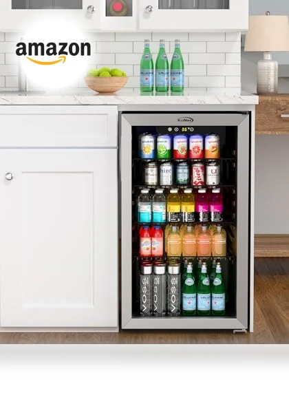 18 in. 3.2 Cu. Ft. Beverage Refrigerator Merchandiser — Drink Coolers, KoolMore