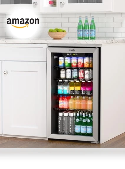 18 in. 3.2 Cu. Ft. Beverage Refrigerator Merchandiser — Drink Coolers, KoolMore